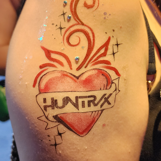 Demon Hunter Derpy Temporary Tattoo